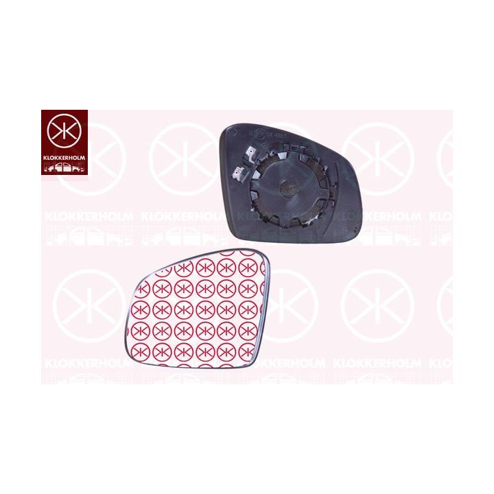 Veidrodėlio stiklas, išorinis veidrodėlis KLOKKERHOLM 60041063
