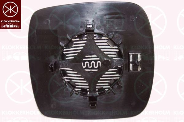 Veidrodėlio stiklas, išorinis veidrodėlis KLOKKERHOLM 60111060