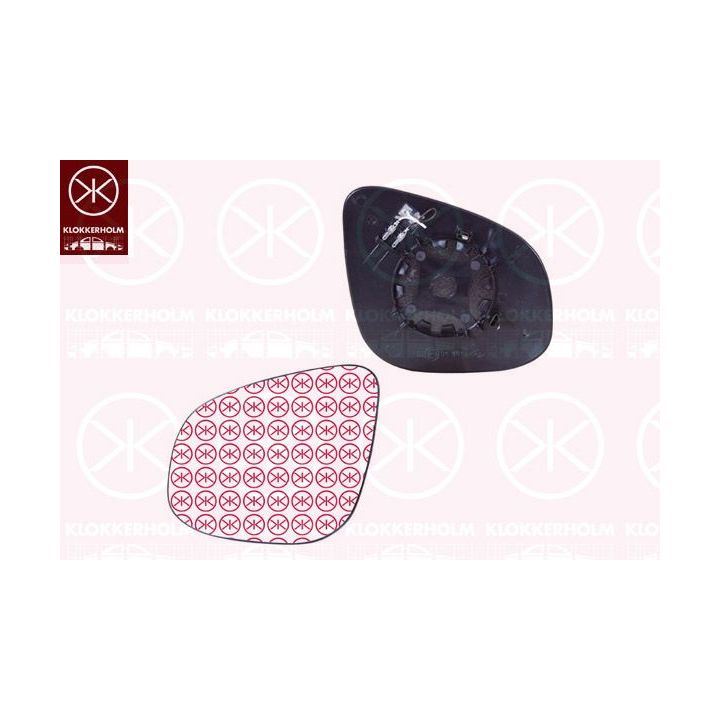 Veidrodėlio stiklas, išorinis veidrodėlis KLOKKERHOLM 60111063