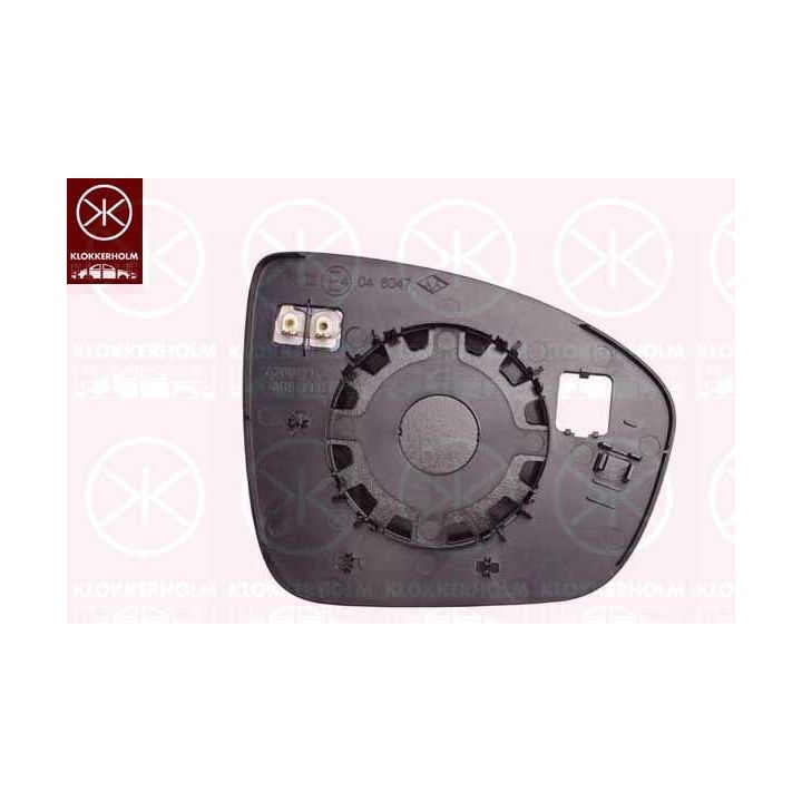 Veidrodėlio stiklas, išorinis veidrodėlis KLOKKERHOLM 60151061