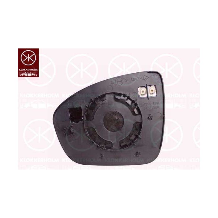 Veidrodėlio stiklas, išorinis veidrodėlis KLOKKERHOLM 60151062