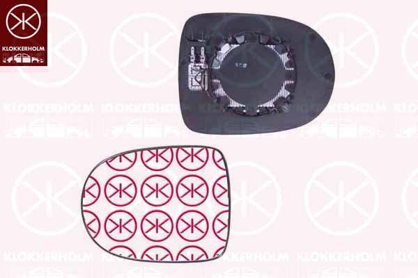 Veidrodėlio stiklas, išorinis veidrodėlis KLOKKERHOLM 60331068