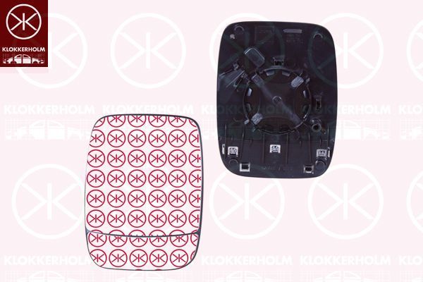 Veidrodėlio stiklas, išorinis veidrodėlis KLOKKERHOLM 60631061