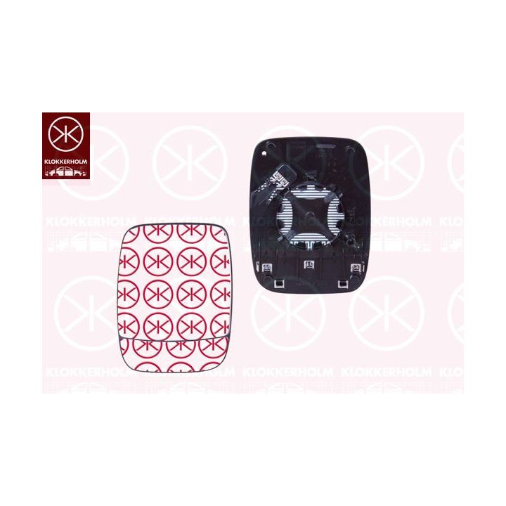 Veidrodėlio stiklas, išorinis veidrodėlis KLOKKERHOLM 60631063