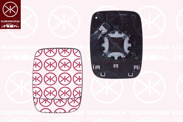 Veidrodėlio stiklas, išorinis veidrodėlis KLOKKERHOLM 60631064