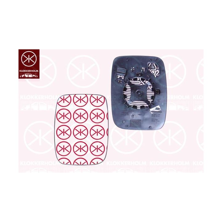 Veidrodėlio stiklas, išorinis veidrodėlis KLOKKERHOLM 60631065