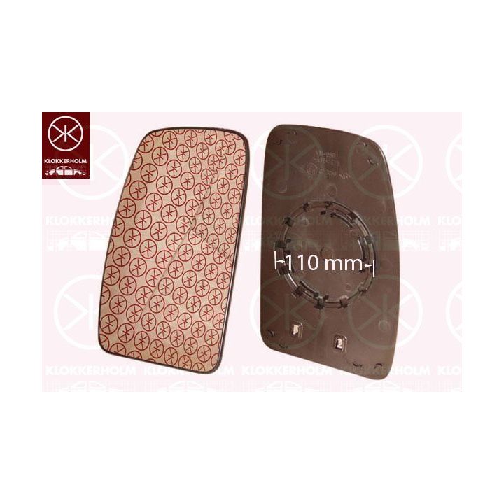 Veidrodėlio stiklas, išorinis veidrodėlis KLOKKERHOLM 60881064