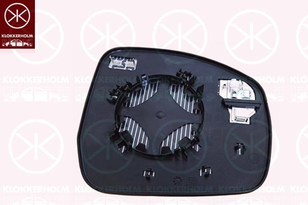 Veidrodėlio stiklas, išorinis veidrodėlis KLOKKERHOLM 64221065