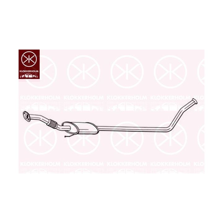 Vidurinis duslintuvas KLOKKERHOLM 287-615