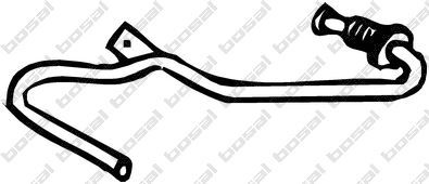 Slėgio vamzdelis, slėgio jutiklis (suodžių/dalelių filtras) KLOKKERHOLM 000-065