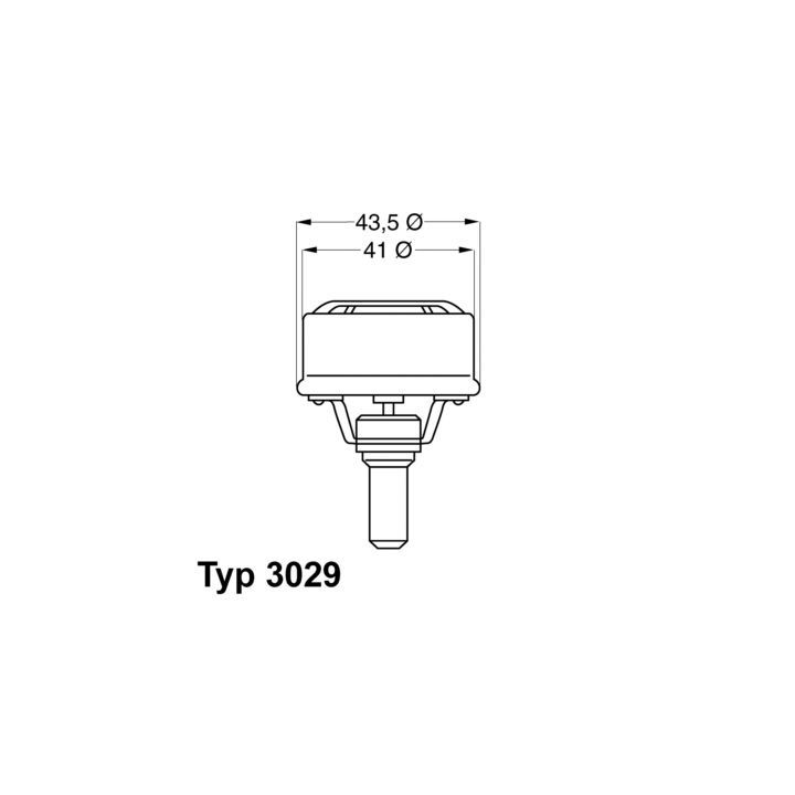 Termostatas, aušinimo skystis BorgWarner (Wahler) 3029.89