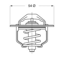 Termostatas, aušinimo skystis BorgWarner (Wahler) 3103.79