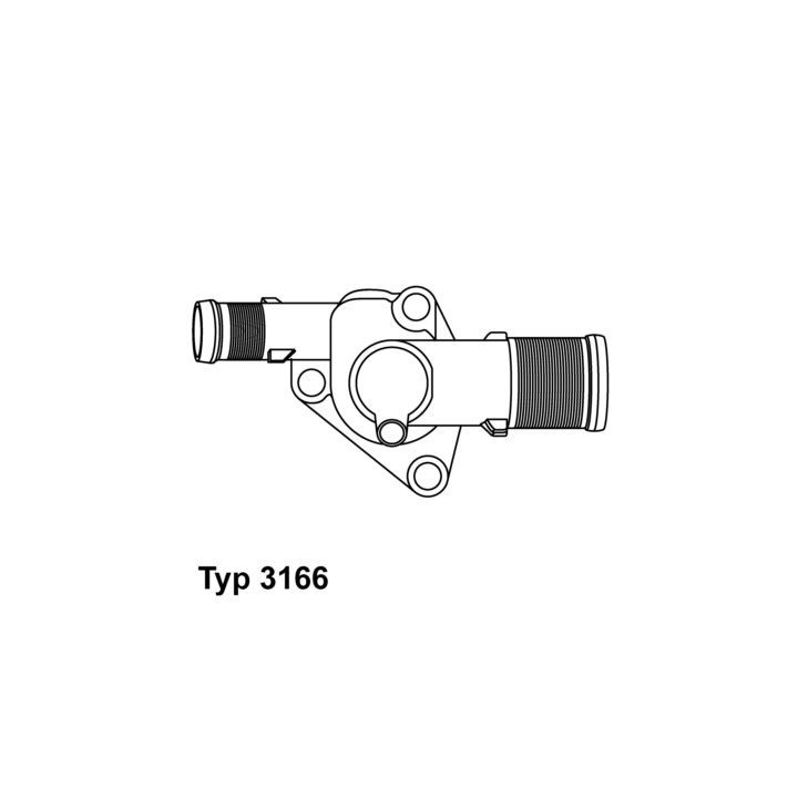 Termostatas, aušinimo skystis BorgWarner (Wahler) 3166.89D
