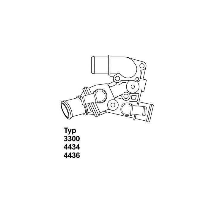 Termostatas, aušinimo skystis BorgWarner (Wahler) 4436.80D