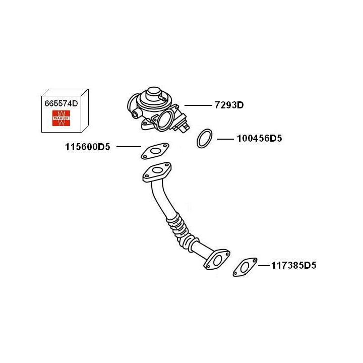 Išmetamųjų dujų recirkuliacija BorgWarner (Wahler) 7900388