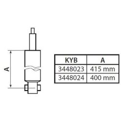 Amortizatorius KYB 3448023