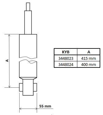 Amortizatorius KYB 3448024