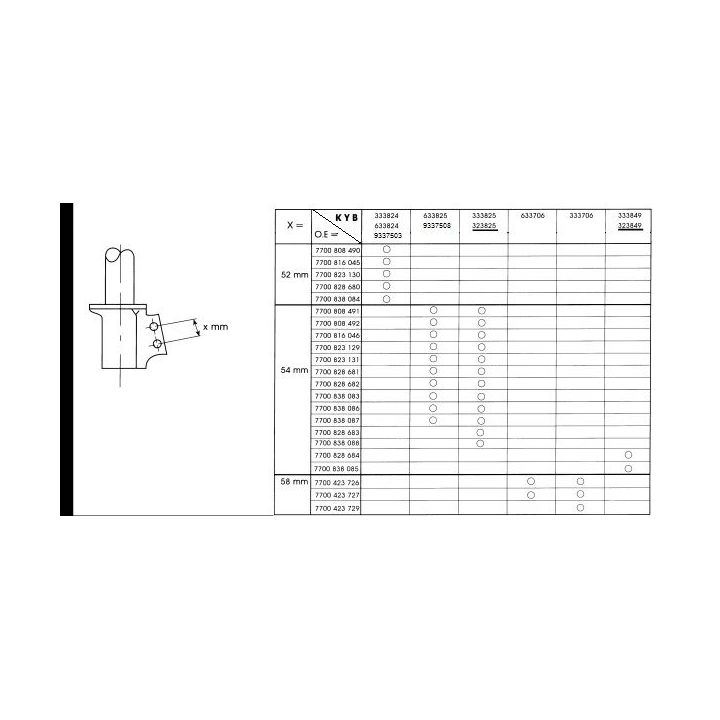 Amortizatorius KYB 633824