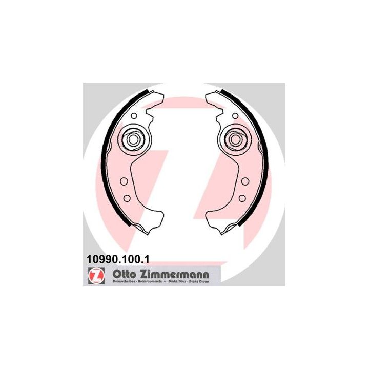 Stabdžių trinkelių komplektas ZIMMERMANN 10990.100.1