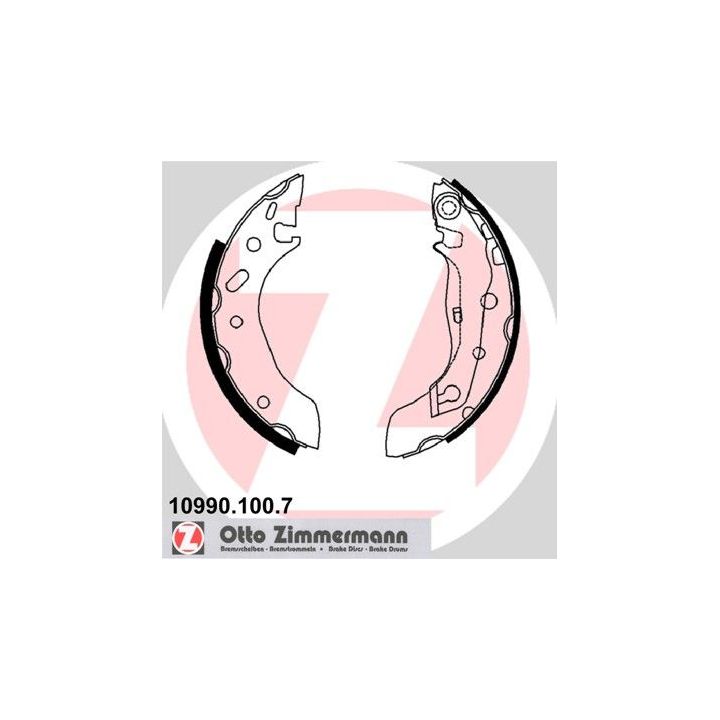 Stabdžių trinkelių komplektas ZIMMERMANN 10990.100.7