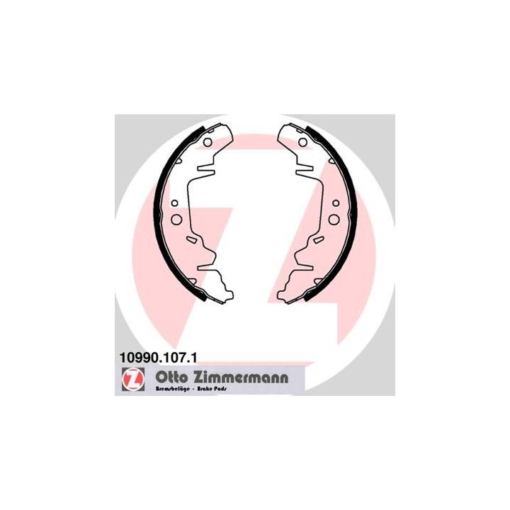 Stabdžių trinkelių komplektas ZIMMERMANN 10990.107.1