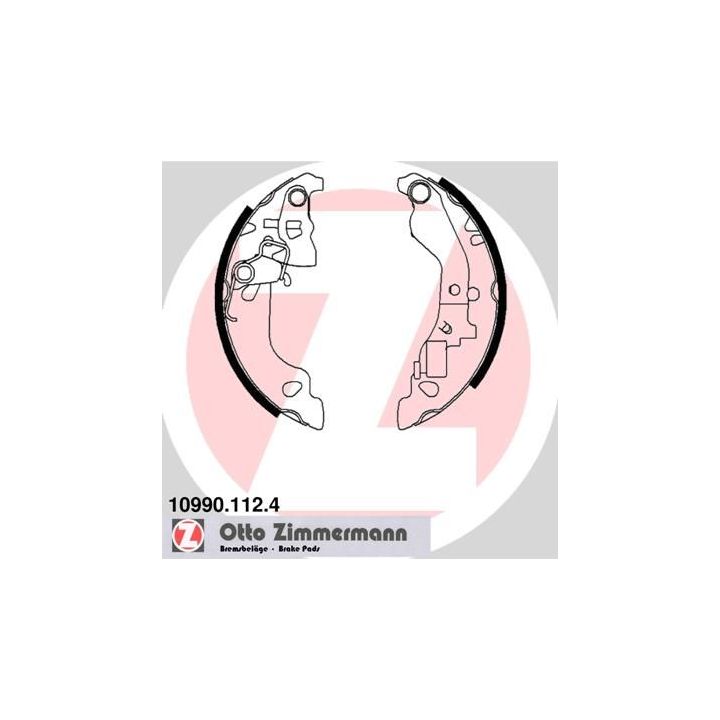 Stabdžių trinkelių komplektas ZIMMERMANN 10990.112.4
