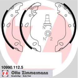 Stabdžių trinkelių komplektas ZIMMERMANN 10990.112.5