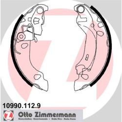 Stabdžių trinkelių komplektas ZIMMERMANN 10990.112.9