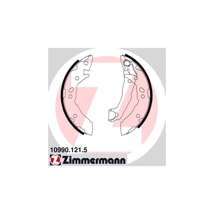 Stabdžių trinkelių komplektas ZIMMERMANN 10990.121.5