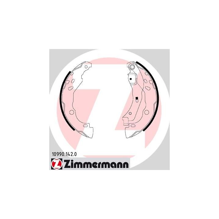Stabdžių trinkelių komplektas ZIMMERMANN 10990.142.0