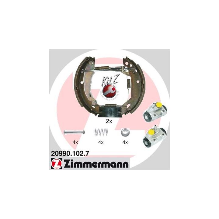Stabdžių trinkelių komplektas ZIMMERMANN 20990.102.7