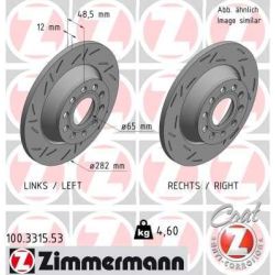 Stabdžių diskas ZIMMERMANN 100.3315.53
