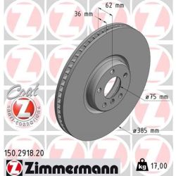 Stabdžių diskas ZIMMERMANN 150.2918.20
