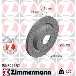 Stabdžių diskas ZIMMERMANN 150.3492.52