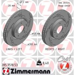 Stabdžių diskas ZIMMERMANN 285.3518.53