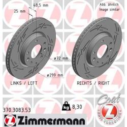 Stabdžių diskas ZIMMERMANN 370.3083.53