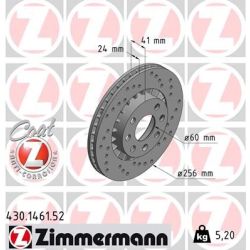 Stabdžių diskas ZIMMERMANN 430.1461.52