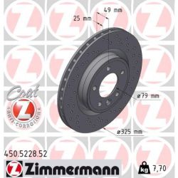 Stabdžių diskas ZIMMERMANN 450.5228.52