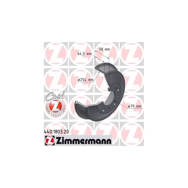 Stabdžių būgnas ZIMMERMANN 440.1803.20