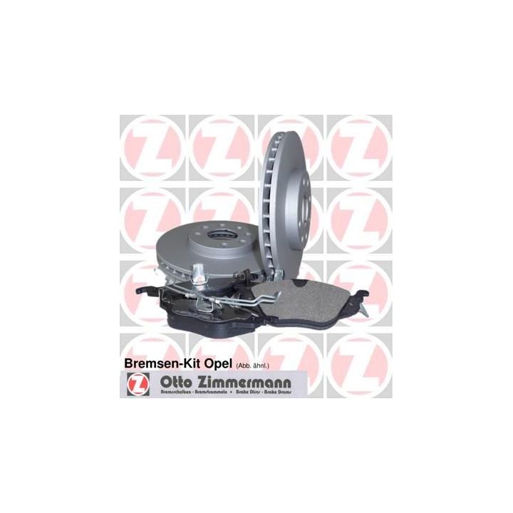 Stabdžių rinkinys, diskiniai stabdžiai ZIMMERMANN 640.4224.00