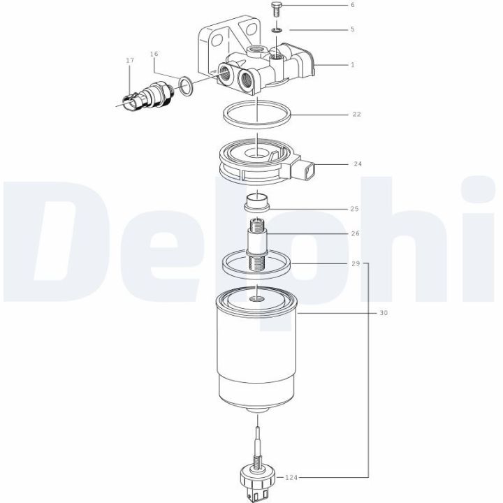 Kuro filtras DELPHI 5872181