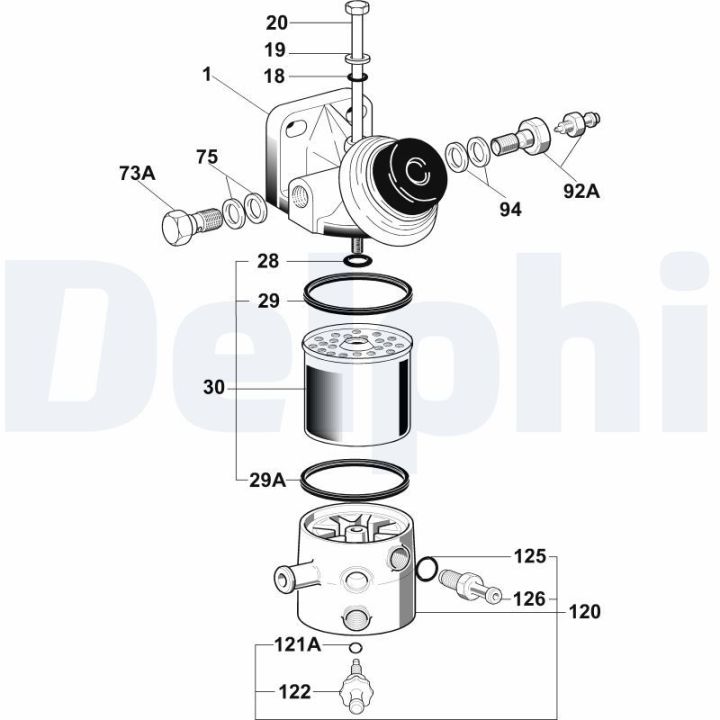 Kuro filtras DELPHI 6260B650B