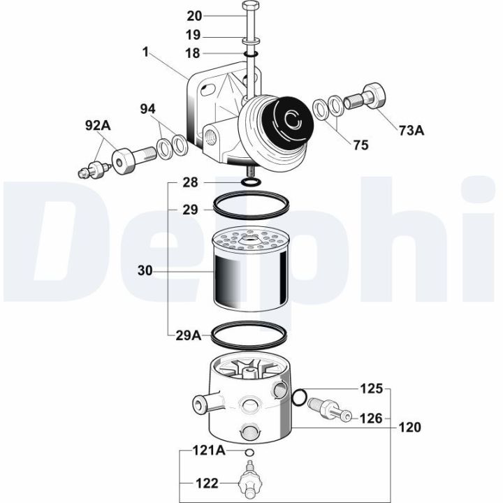 Kuro filtras DELPHI 6260B682B