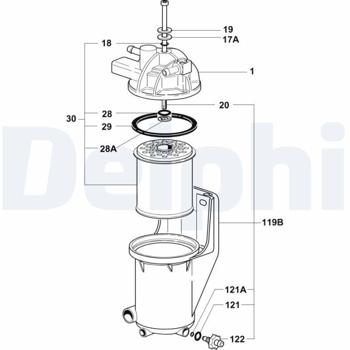 Kuro filtras DELPHI 6350050