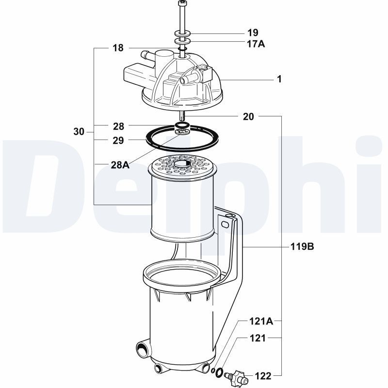 Kuro filtras DELPHI 6350050