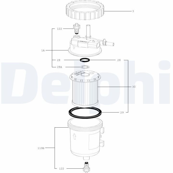 Kuro filtras DELPHI 6350120