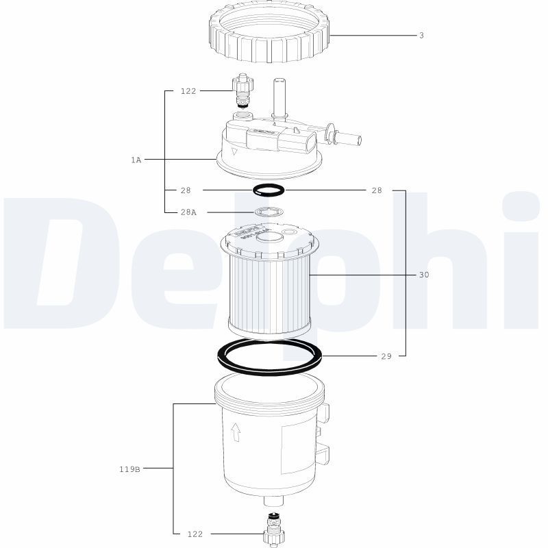 Kuro filtras DELPHI 6350120