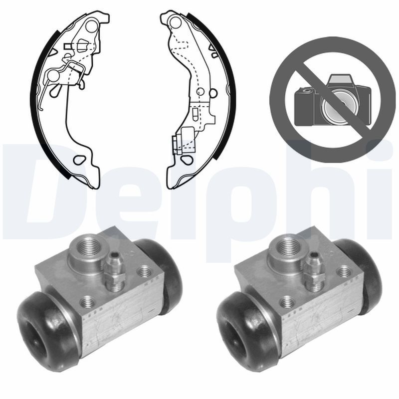 Stabdžių trinkelių komplektas DELPHI KP1067