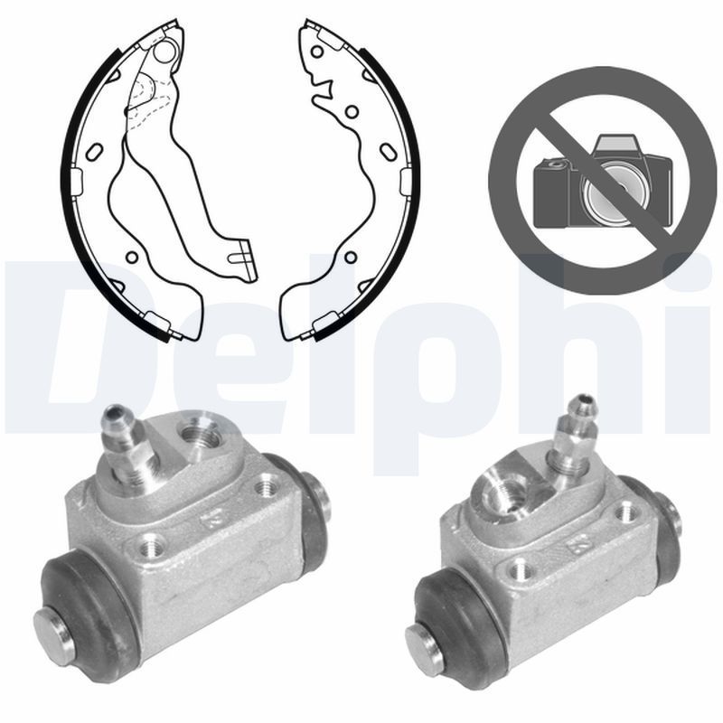 Stabdžių trinkelių komplektas DELPHI KP1106