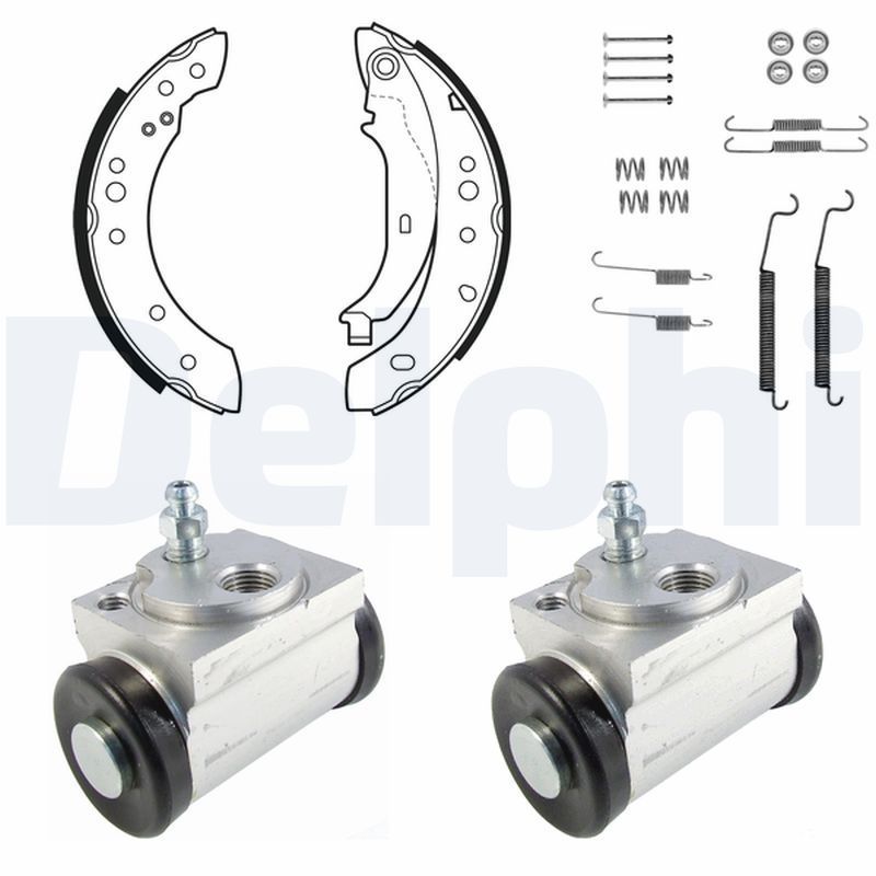 Stabdžių trinkelių komplektas DELPHI KP1110